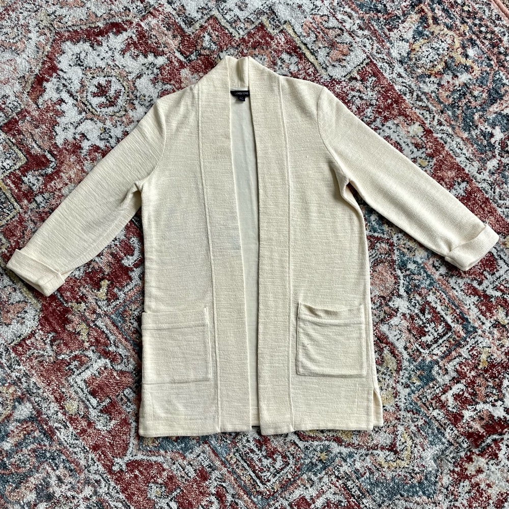 3Q Sleeve Cream Cardigan✨